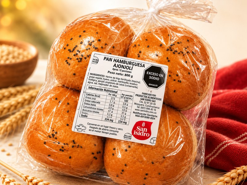 Pan Hamburguesa Ajonjolí